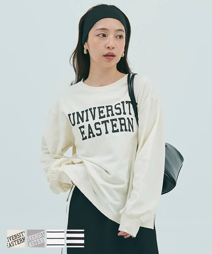 Lightweight assorted logo sweatshirt