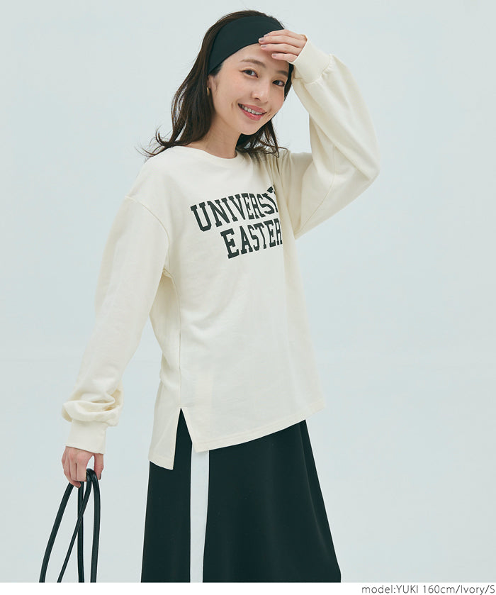 Lightweight assorted logo sweatshirt