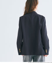 Double-breasted gold button jacket