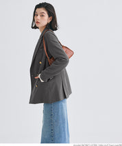 Double-breasted gold button jacket