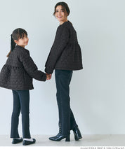 Heart quilted peplum jacket