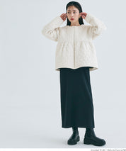 Heart quilted peplum jacket