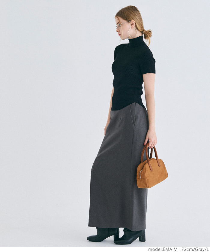 Front slit I-line skirt