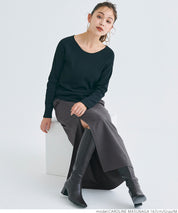 Front slit I-line skirt