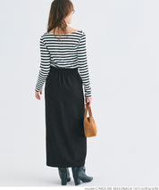 Front slit I-line skirt