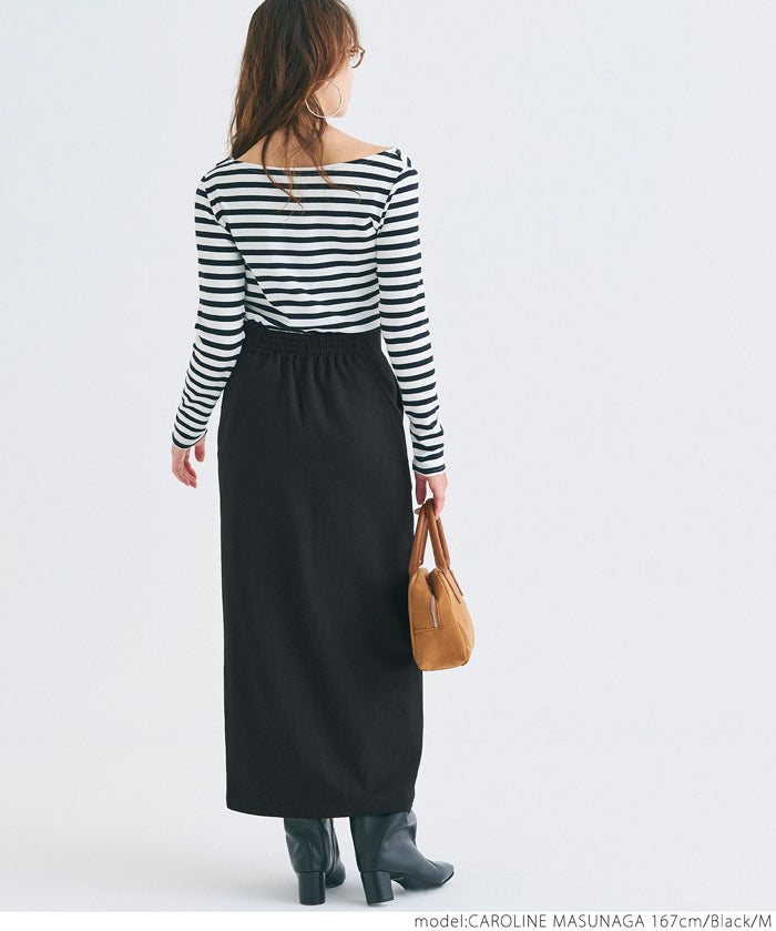 Front slit I-line skirt