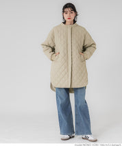 Hooded quilted coat