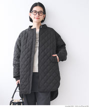 Hooded quilted coat