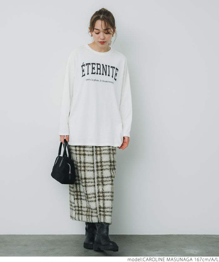 Assorted print long sleeve T-shirt