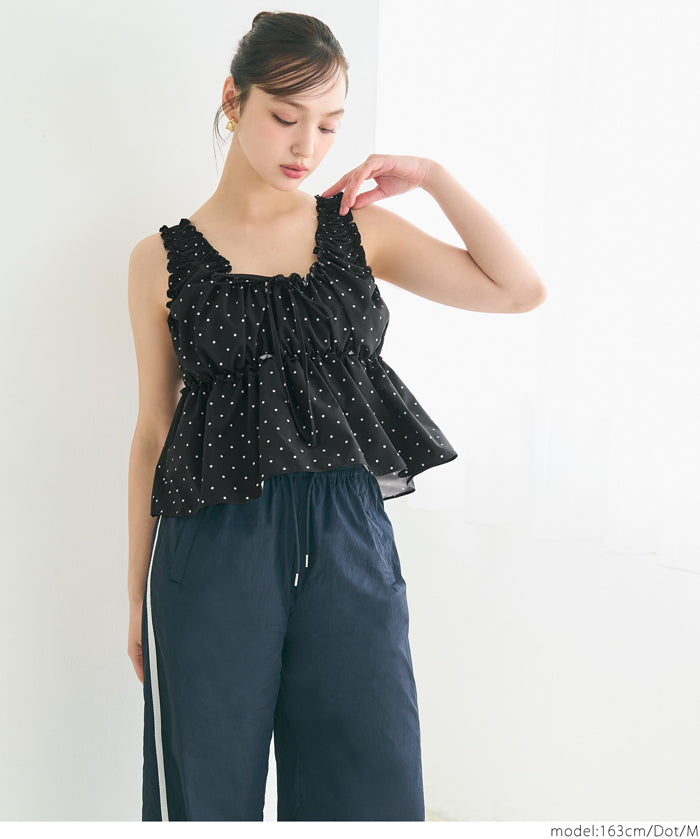 Japanese style pleated short vest