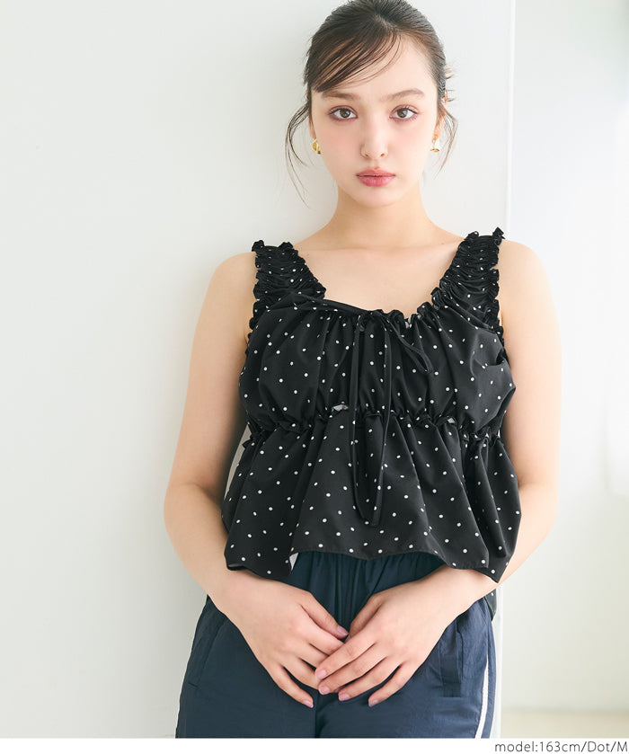 Japanese style pleated short vest