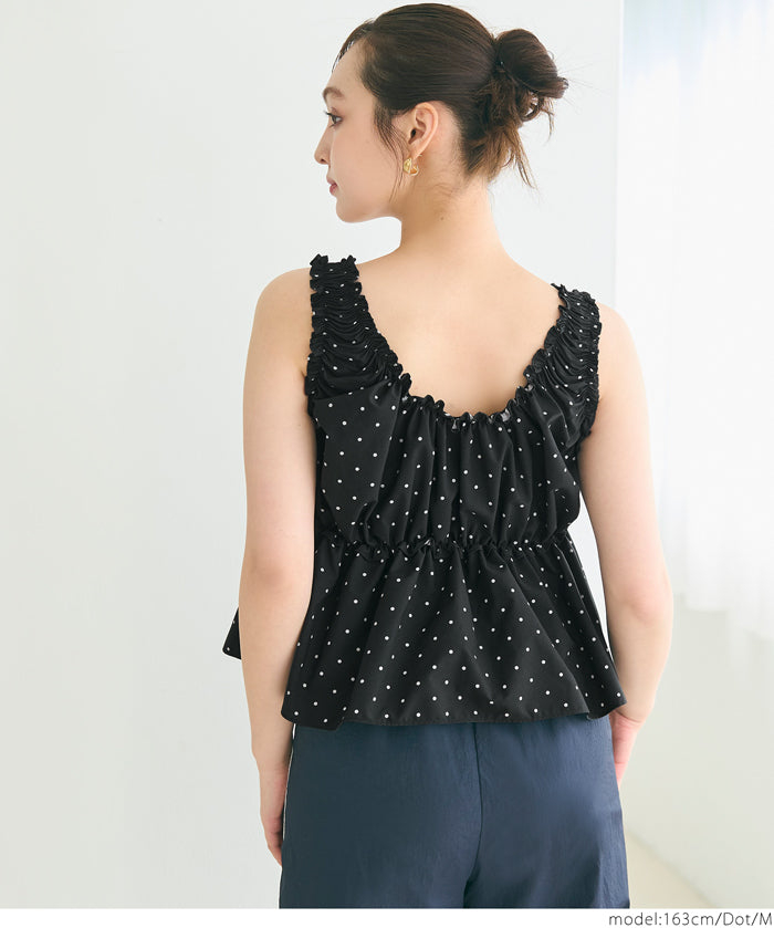 Japanese style pleated short vest