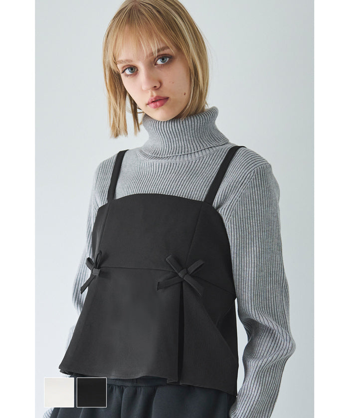 Double ribbon camisole