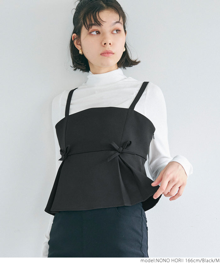 Double ribbon camisole