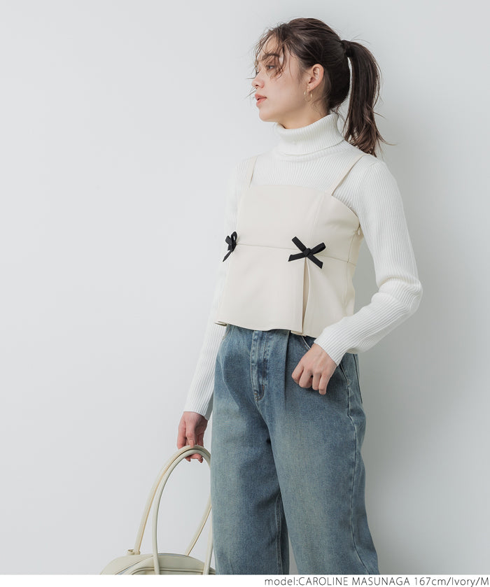 Double ribbon camisole