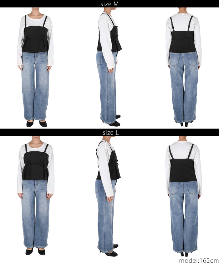 Double ribbon camisole