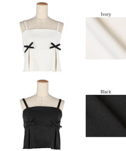 Double ribbon camisole