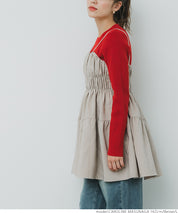 Flocked polka dot cami tunic