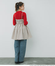 Flocked polka dot cami tunic