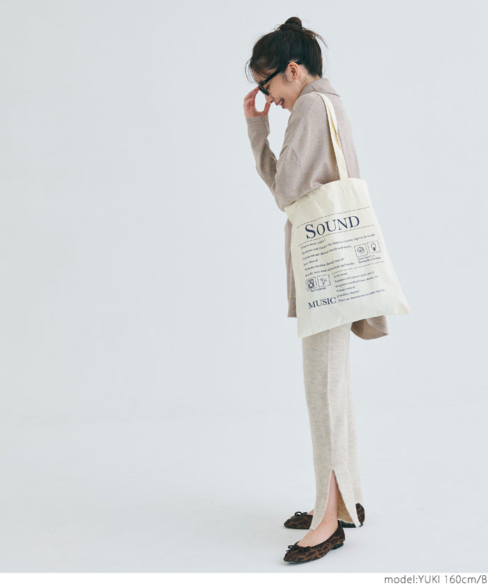 Assorted canvas logo tote bag