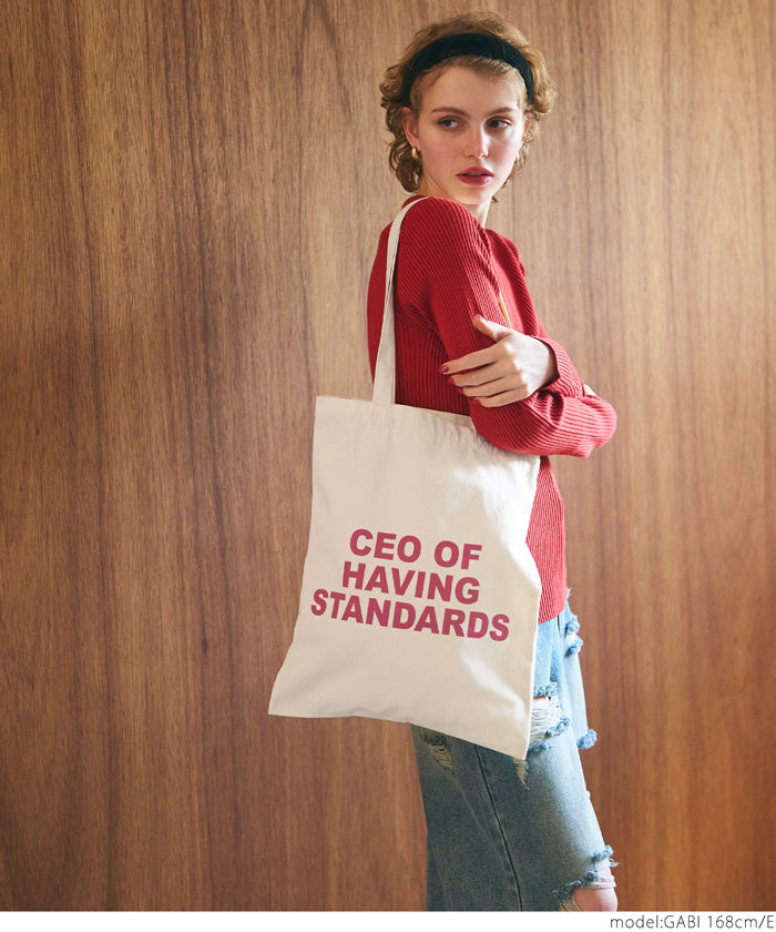 Assorted canvas logo tote bag