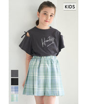 Kids short pleated skirt