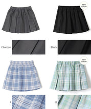 Kids short pleated skirt