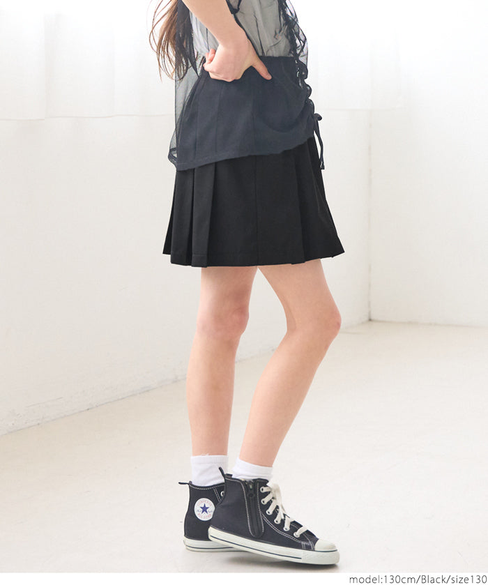 Kids short pleated skirt