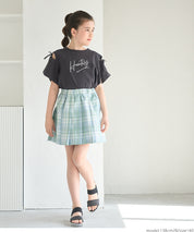Kids short pleated skirt