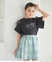 Kids short pleated skirt