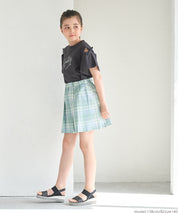 Kids short pleated skirt