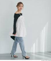 Japanese style mid-length vest with ruched spaghetti straps