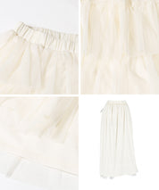 日系薄紗蛋糕半裙