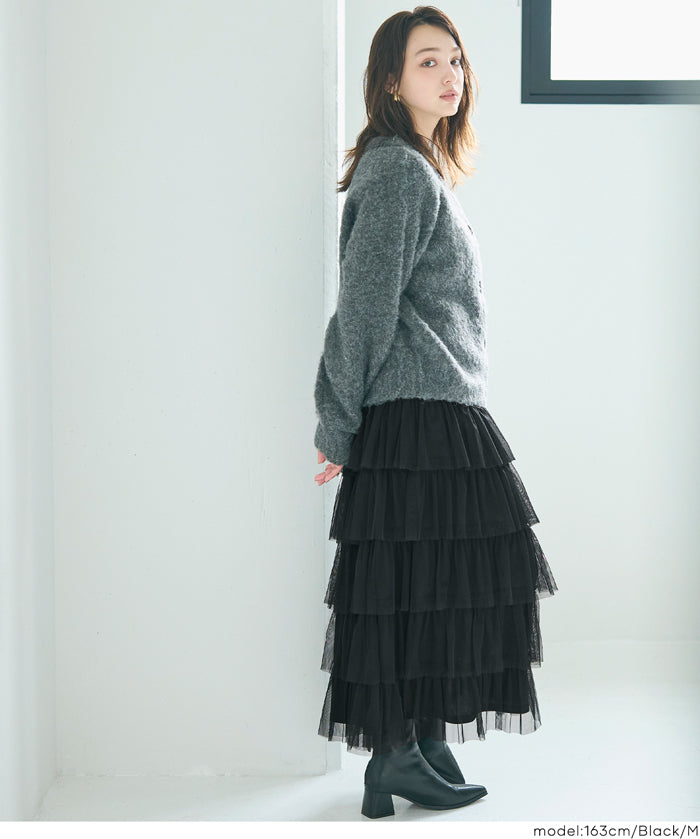 日系薄紗蛋糕半裙