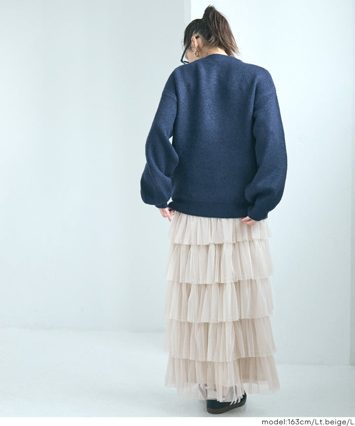 日系薄紗蛋糕半裙