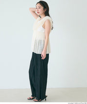 Tulle Layered V-Neck Vest