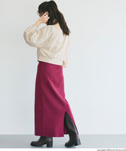 Off-shoulder cotton blend long-sleeved sweatshirt