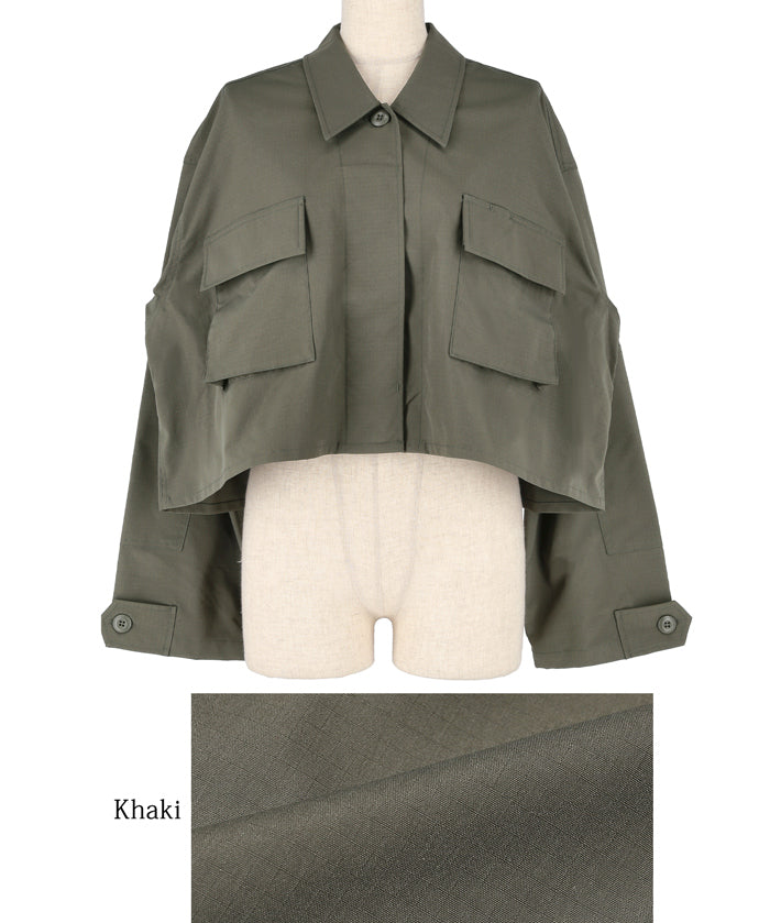Short military jacket