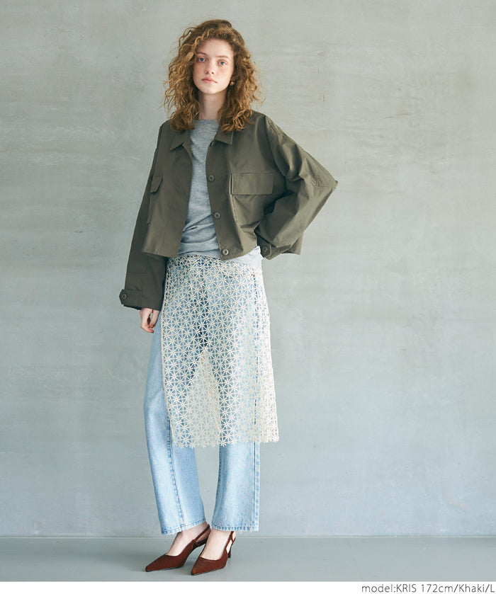 Short military jacket