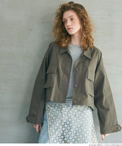 Short military jacket
