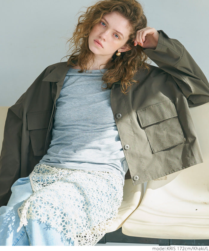 Short military jacket