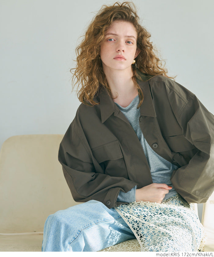 Short military jacket