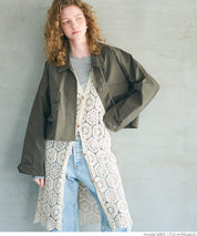 Short military jacket