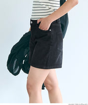 Summer casual denim shorts