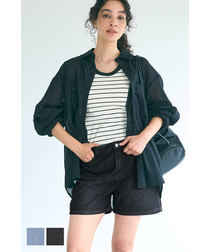 Summer casual denim shorts