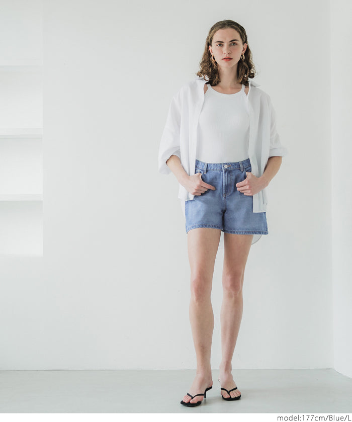 Summer casual denim shorts