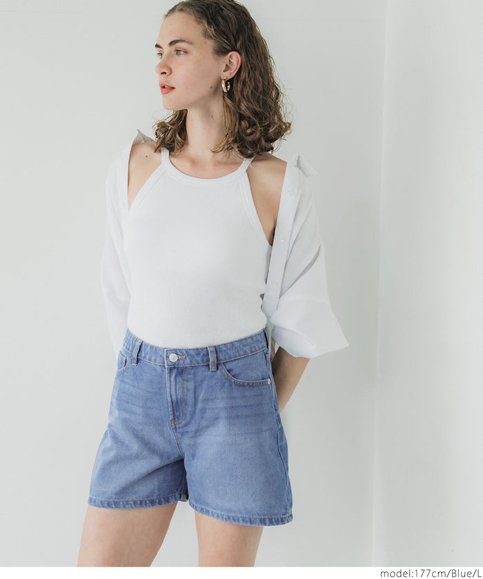 Summer casual denim shorts