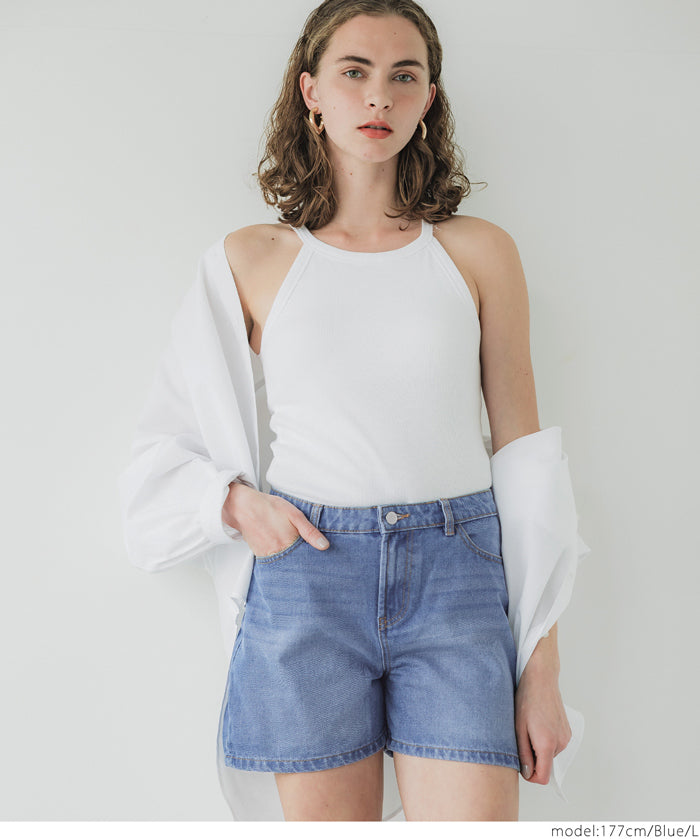 Summer casual denim shorts
