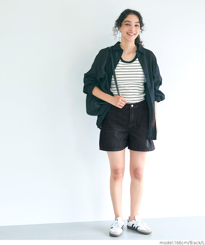 Summer casual denim shorts