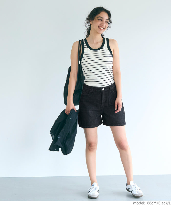 Summer casual denim shorts